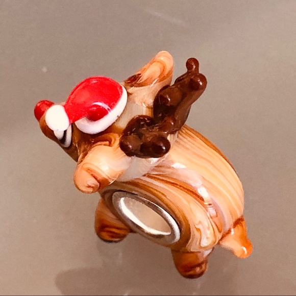 Christmas charm  Rudolph reindeer work w/pandora - Picture 3 of 3
